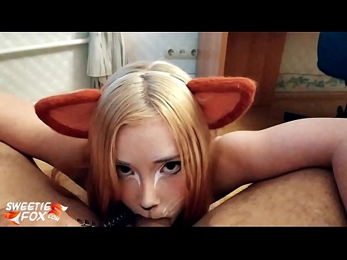 ❤️ Kitsune ingoia il cazzo e sborra in bocca ☑ Pornoal it.prendiporno.ru ❤️